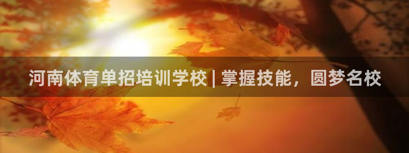 耀世盛典手游下载安装：河南体育单招培训学校 | 掌握