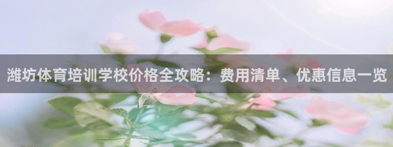 耀世娱乐平台官网登录不了怎么办：潍坊体育培训学校价格
