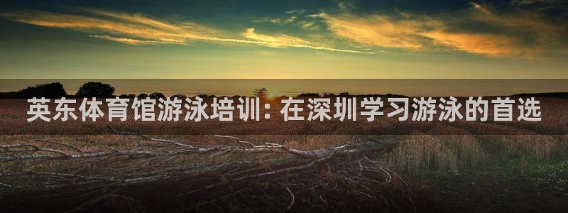 耀世平台注册开户：英东体育馆游泳培训: 在深圳学习游