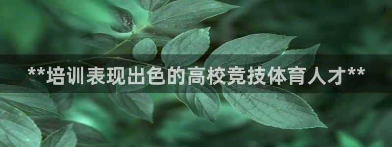 耀世娱乐老板：**培训表现出色的高校竞技体育人才**
