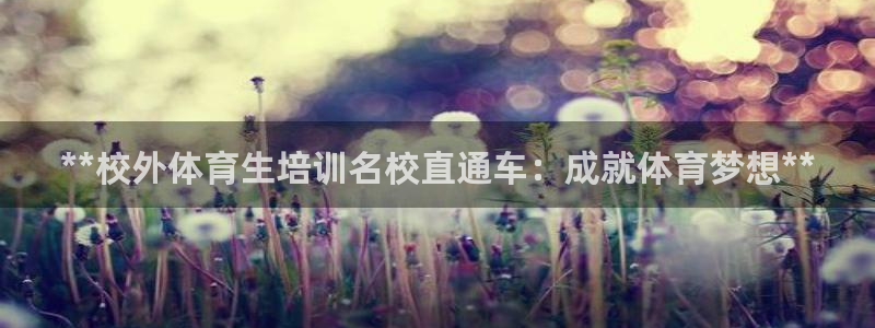 耀世集团视频直播：**校外体育生培训名校直通车：成就