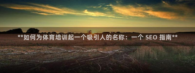 耀世娱乐能不能提现到微信：**如何为体育培训起一个吸