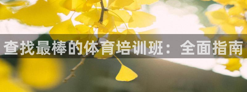 耀世平台开户怎么开：查找最棒的体育培训班：全面指南
