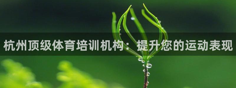 耀世平台哪个彩种是公平彩中的：杭州顶级体育培训机构：